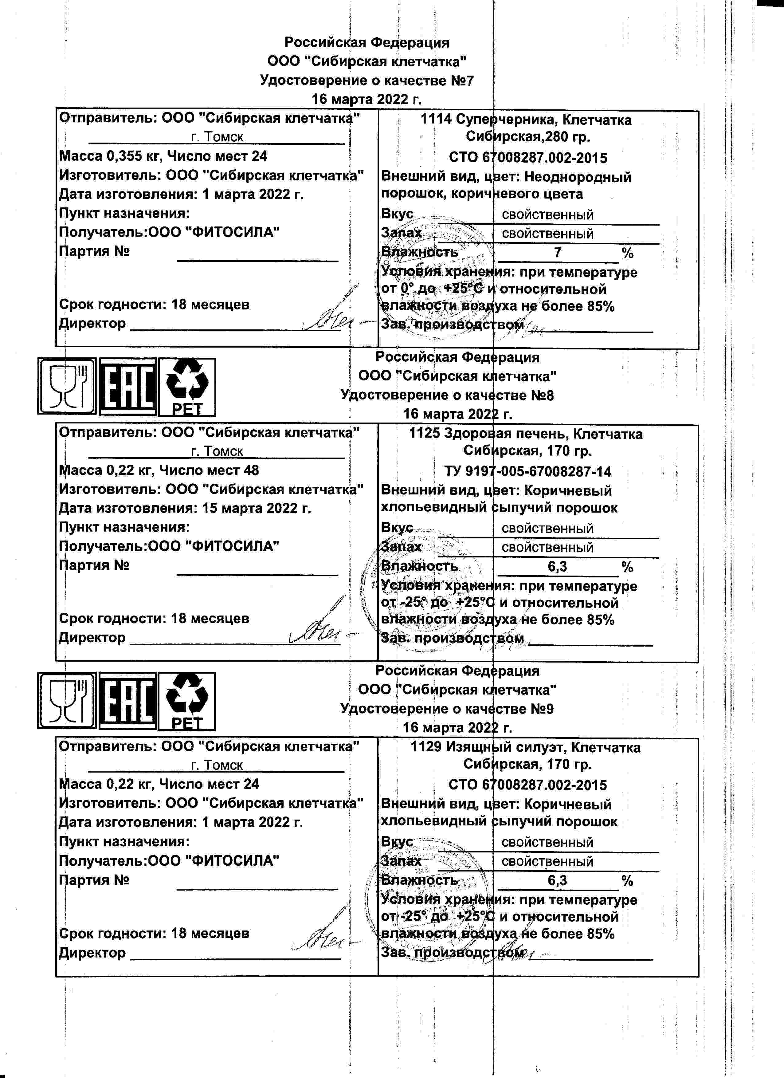 Паспорт №032022